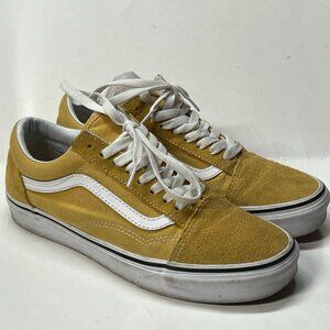 Old Skool Classic Vans Mustard Yellow Suede/Canvas Shoes Mens 6.5